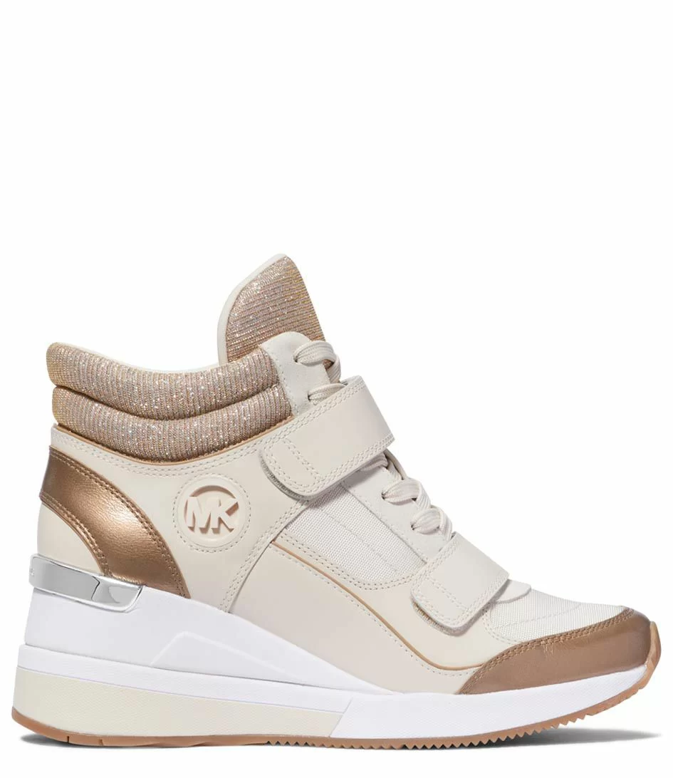 Michael Kors Gentry High Top Camel Multi 1 Michael Kors Gentry High Top Camel Multi