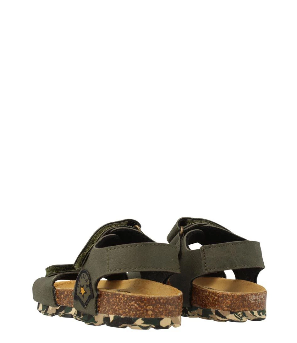 Boys Sandal Patch Kaki Grained 3 Boys Sandal Patch Kaki Grained – Image 3