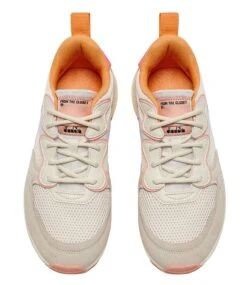 Diadora Jolly Suede Mesh Bianco Sospiro-Rosa Pastello A -Chaussures Promotion Boutique 501 179561 c9480 3
