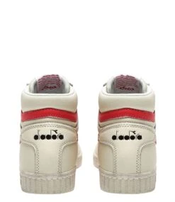 Diadora Game L High Fluo Waxed Bianco Ottico-Rosso Corallo -Chaussures Promotion Boutique 501 180083 c0438 4