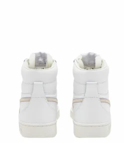 Diadora Magic Basket Mid Leather Bianco Viola Marmo -Chaussures Promotion Boutique 501.179911 d0113 4 jpg