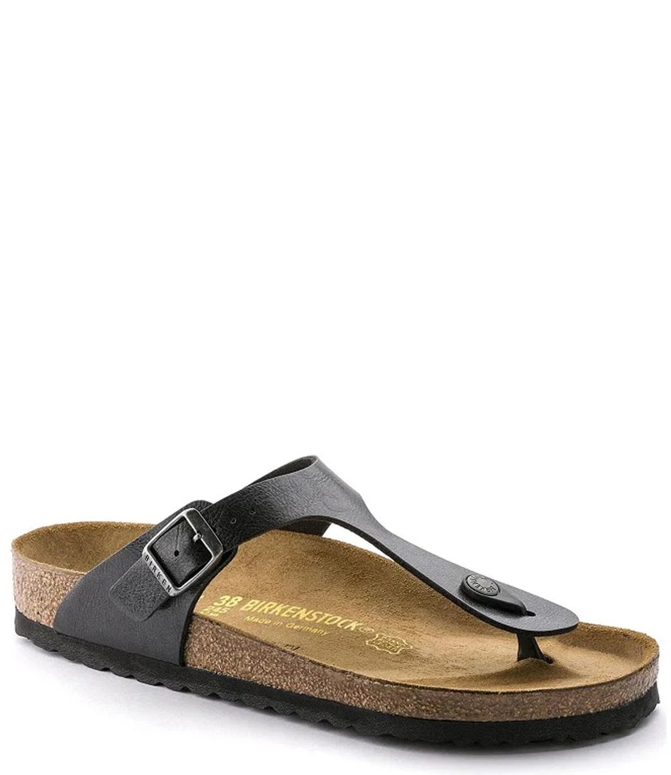 Birkenstock Gizeh Birko-Flor Regular Graceful Licorice 1 Birkenstock Gizeh Birko-Flor Regular Graceful Licorice