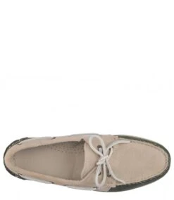 Sebago Docksides Portland Jib Green Thyme Taupe Cuoio -Chaussures Promotion Boutique 70014j0 aag 3