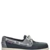 Sebago Docksides Portland Spinnaker Nubuck Blue Navy Grey