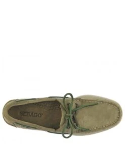 Sebago Docksides Portland Flesh Out Green Military -Chaussures Promotion Boutique 7111ptw 909 3