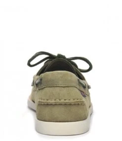 Sebago Docksides Portland Flesh Out Green Military -Chaussures Promotion Boutique 7111ptw 909 4
