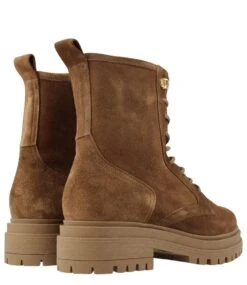 Women Basic Lace Up Boot Taupe Suede -Chaussures Promotion Boutique 74680 233 3