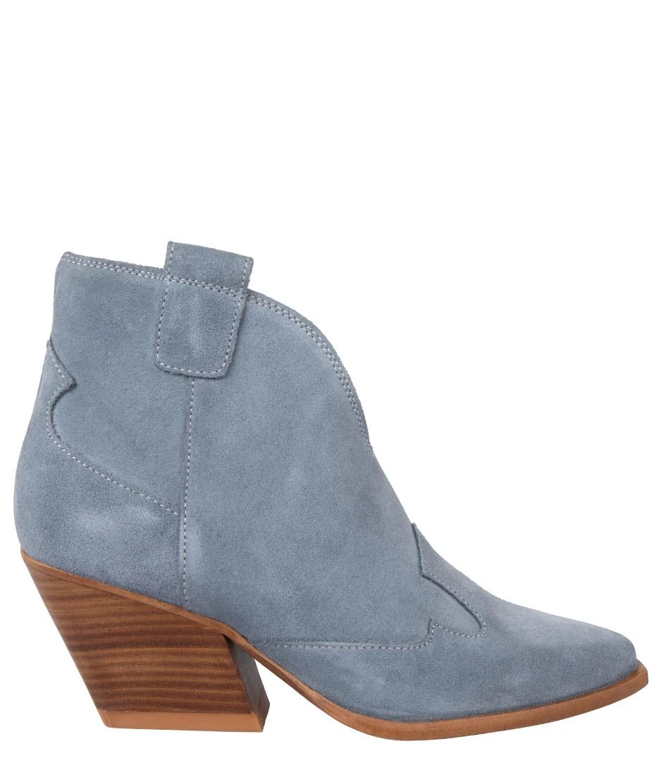 Women Western Low Blue Suede 1 Women Western Low Blue Suede