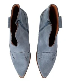 Women Western Low Blue Suede 7 Women Western Low Blue Suede -Chaussures Promotion Boutique 75008 623 4