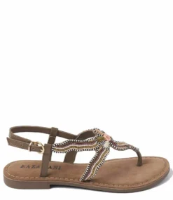 Lazamani Sandals Sea Flower Taupe