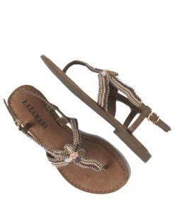 Lazamani Sandals Sea Flower Taupe 5 Lazamani Sandals Sea Flower Taupe -Chaussures Promotion Boutique 75298 taupe 3