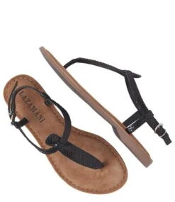 Lazamani Sandals Snake Black -Chaussures Promotion Boutique 75611 black 3