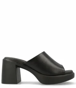 Heel Mule Black Nappa