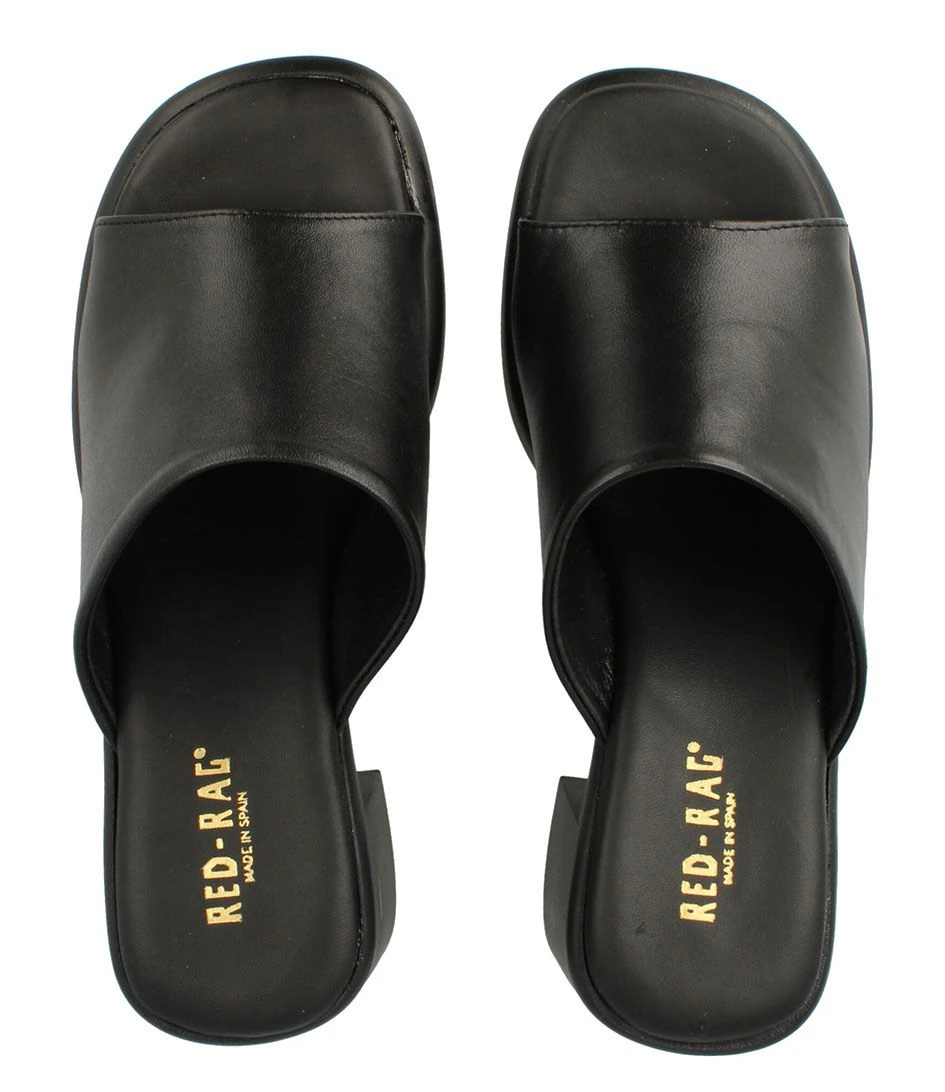 Heel Mule Black Nappa 5 Heel Mule Black Nappa – Image 5