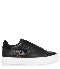 KURT GEIGER Laney Eye Black Leather