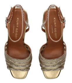 KURT GEIGER Pierra Platform Sandal Bronze Com -Chaussures Promotion Boutique 8882268619 3