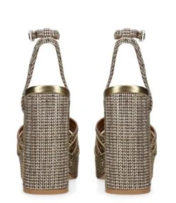 KURT GEIGER Pierra Platform Sandal Bronze Com -Chaussures Promotion Boutique 8882268619 4