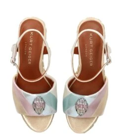 KURT GEIGER Kensington Espadrille Wedge Metal Comb -Chaussures Promotion Boutique 9791765209 3