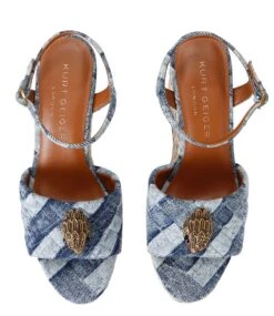 KURT GEIGER Kensington Espadrille Wedge Denim -Chaussures Promotion Boutique 9791788669 3