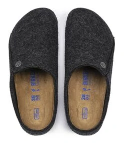 Birkenstock Zermatt Narrow Filz Soft Cozy Home Anthracite -Chaussures Promotion Boutique birkenstock 1014933 3