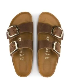 Birkenstock Arizona Big Buckle FL HEX Nar Cognac -Chaussures Promotion Boutique birkenstock arizona big buckle cognac bovenkant