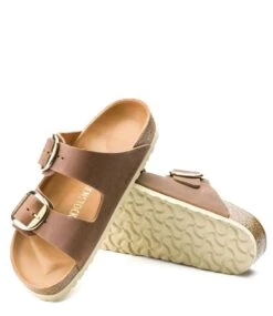 Birkenstock Arizona Big Buckle FL HEX Nar Cognac -Chaussures Promotion Boutique birkenstock arizona big buckle cognac extra
