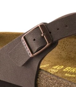 Birkenstock Gizeh Regular Birko-Flor Nubuck Mocha -Chaussures Promotion Boutique birkenstock gizehregularbirkoflornubuck slipper mocha sandal 43751 details