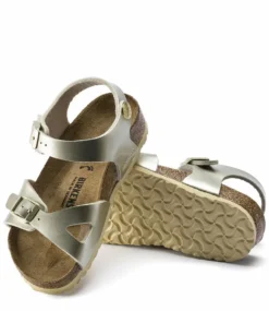 Birkenstock Rio Kids BF Electric Metallic Narrow Gold Colored -Chaussures Promotion Boutique birkenstock rio kids bf electric metallic narrow goudkleurig bottom jpg