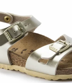 Birkenstock Rio Kids BF Electric Metallic Narrow Gold Colored -Chaussures Promotion Boutique birkenstock rio kids bf electric metallic narrow goudkleurig detail jpg