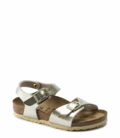 Birkenstock Rio Kids BF Electric Metallic Narrow Gold Colored