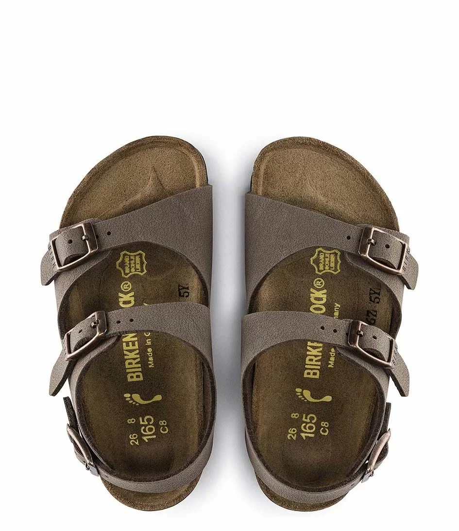 Birkenstock Rio Kids Narrow Easy Nubuck Mocha 3 Birkenstock Rio Kids Narrow Easy Nubuck Mocha – Image 3
