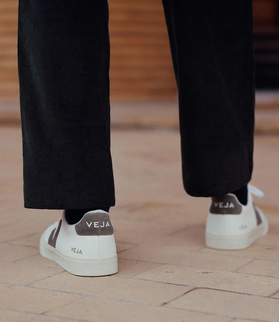 Veja Campo Chromefree Leather Extra White Kaki 2 Veja Campo Chromefree Leather Extra White Kaki – Image 2