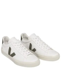 Veja Campo Chromefree Leather Extra White Kaki 6 Veja Campo Chromefree Leather Extra White Kaki -Chaussures Promotion Boutique cp0502347a 3