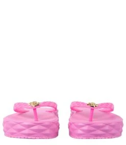 Guess Rubber Flip Flop Caramel Rose -Chaussures Promotion Boutique e4gz26 bb00f g65e 3