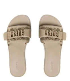 Guess Elyze Beige Brown -Chaussures Promotion Boutique fl6ely fal19 beige 3