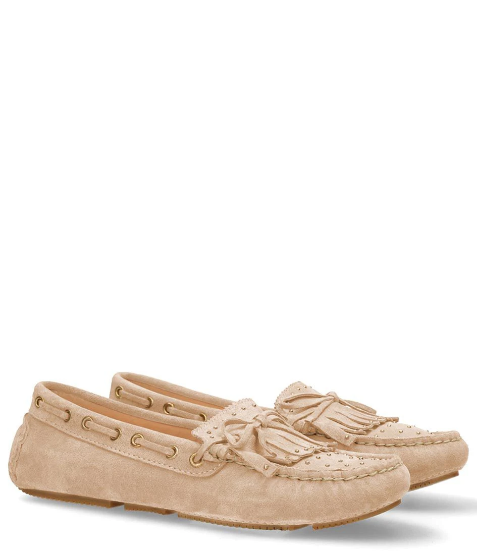Fred De La Bretonière Billy Indy Moccasin Suede Light Cognac 2 Fred De La Bretonière Billy Indy Moccasin Suede Light Cognac – Image 2