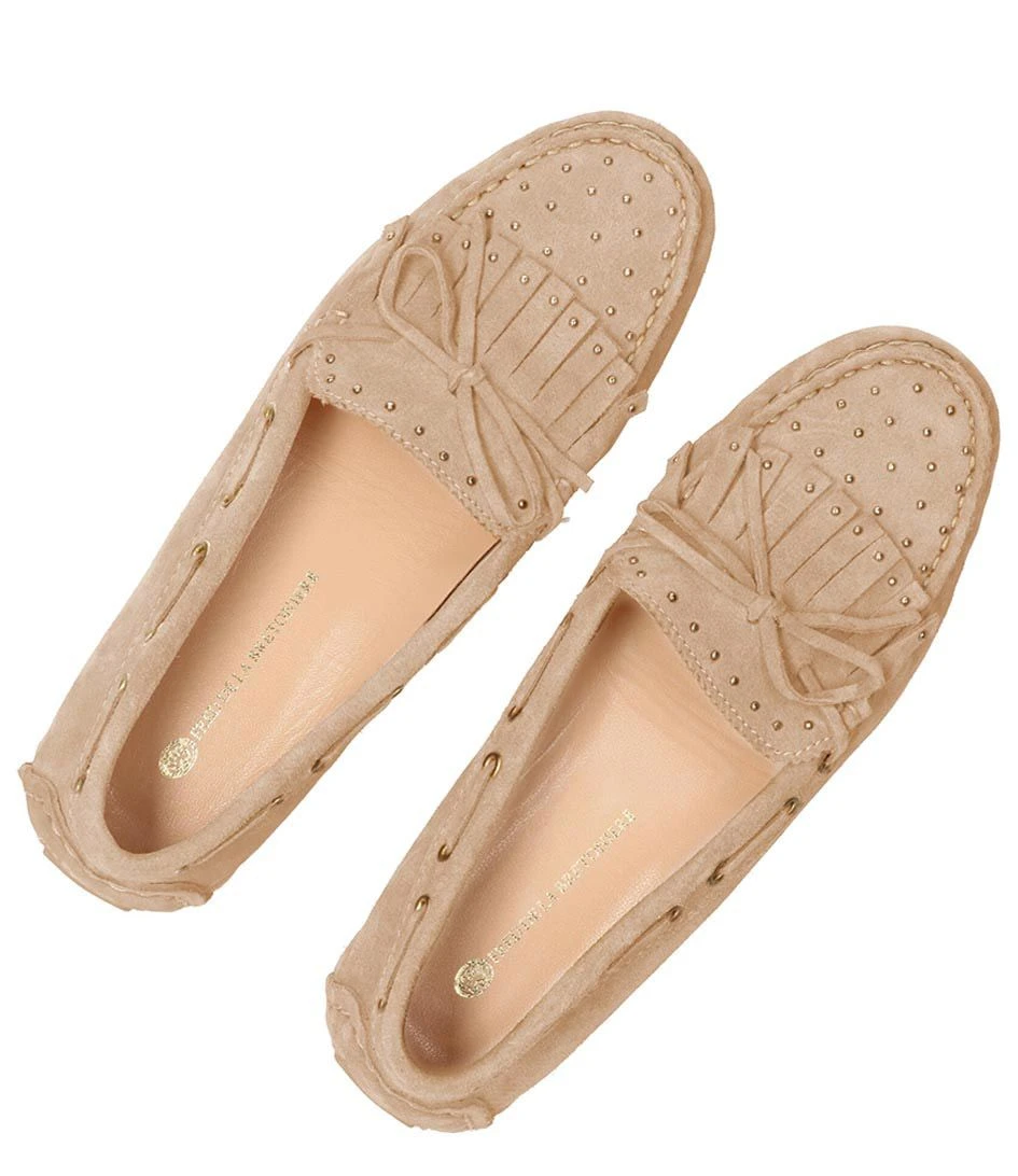 Fred De La Bretonière Billy Indy Moccasin Suede Light Cognac 4 Fred De La Bretonière Billy Indy Moccasin Suede Light Cognac – Image 4