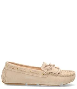 Fred De La Bretonière Billy Indy Moccasin Suede Light Sand
