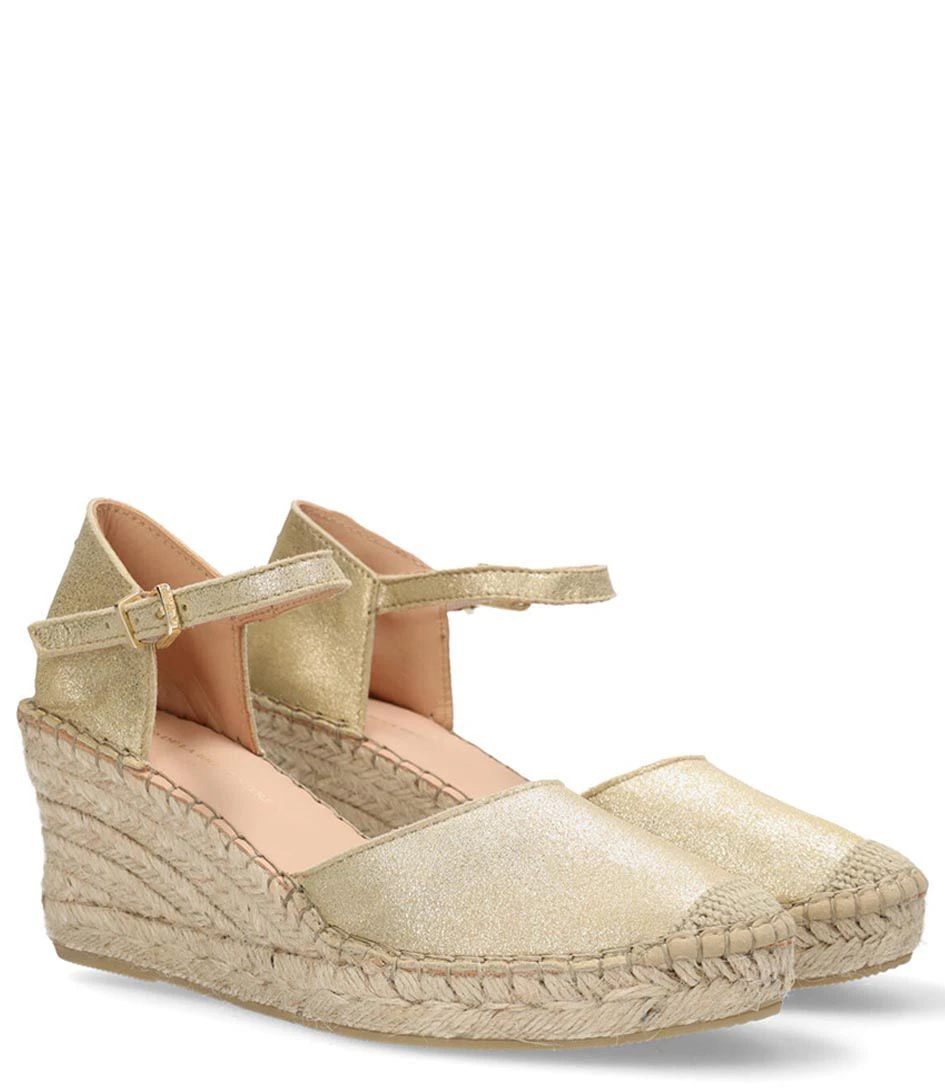 Fred De La Bretonière Clare Kiki Espadrille Metal Sde Champagne 2 Fred De La Bretonière Clare Kiki Espadrille Metal Sde Champagne – Image 2