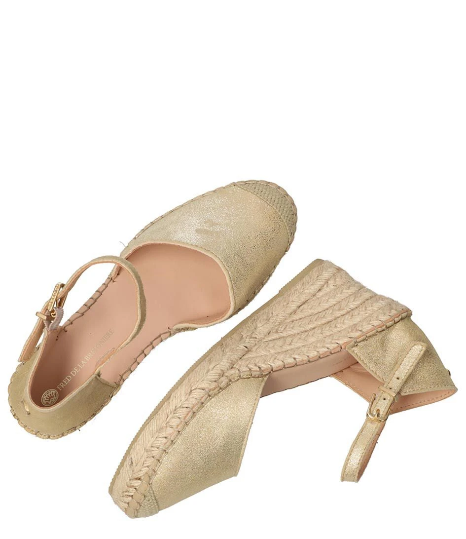 Fred De La Bretonière Clare Kiki Espadrille Metal Sde Champagne 4 Fred De La Bretonière Clare Kiki Espadrille Metal Sde Champagne – Image 4