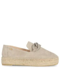 Fred De La Bretonière June Li Espadrille Suede Taupe