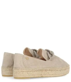 Fred De La Bretonière June Li Espadrille Suede Taupe -Chaussures Promotion Boutique fr001503241w 2007 3