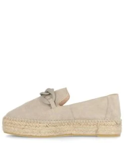 Fred De La Bretonière June Li Espadrille Suede Taupe -Chaussures Promotion Boutique fr001503241w 2007 4