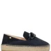 Fred De La Bretonière June Li Espadrille Suede Dark Blue