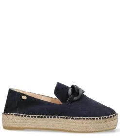 Fred De La Bretonière June Li Espadrille Suede Dark Blue