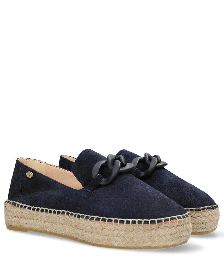 Fred De La Bretonière June Li Espadrille Suede Dark Blue 2 Fred De La Bretonière June Li Espadrille Suede Dark Blue – Image 2
