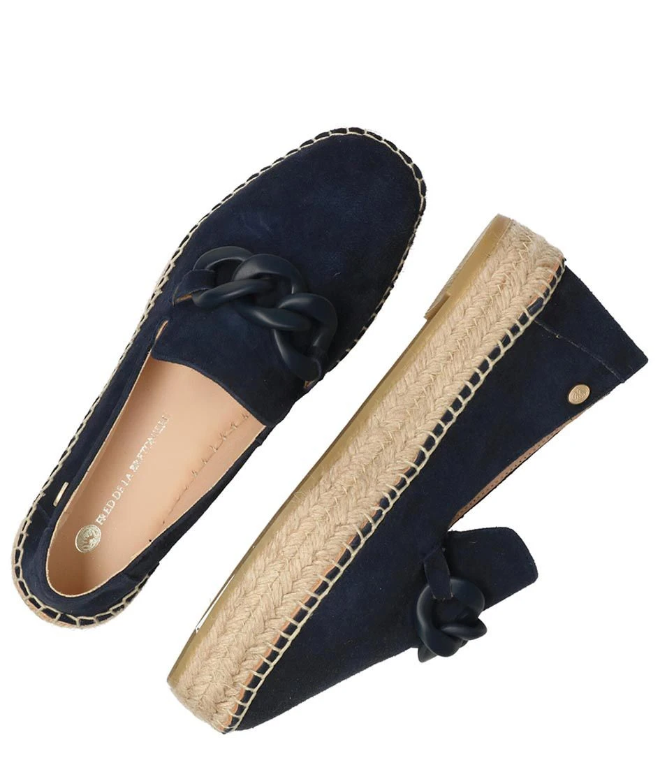 Fred De La Bretonière June Li Espadrille Suede Dark Blue 4 Fred De La Bretonière June Li Espadrille Suede Dark Blue – Image 4