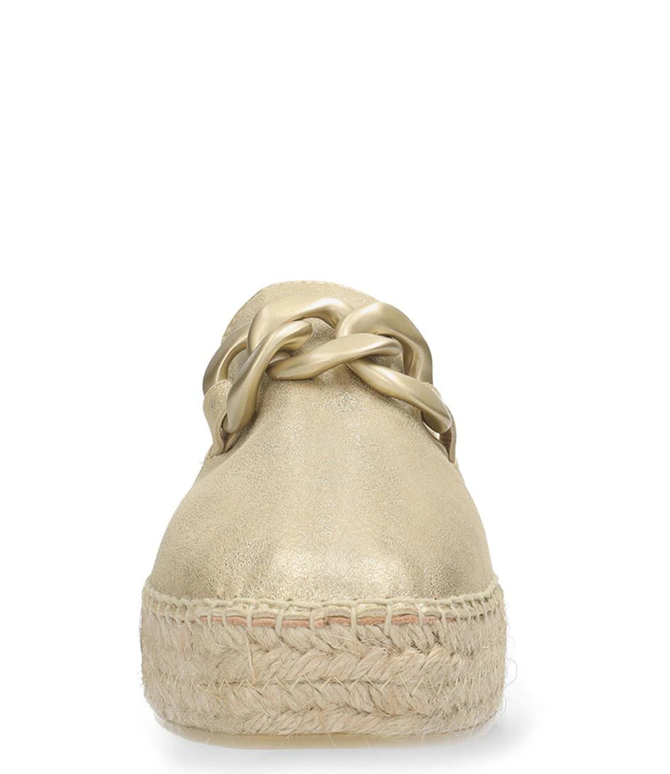 Fred De La Bretonière June Li Espadrille Metal Suede Champagne 5 Fred De La Bretonière June Li Espadrille Metal Suede Champagne – Image 5