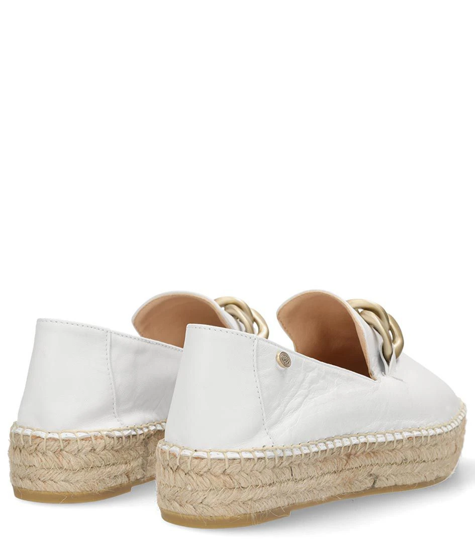 Fred De La Bretonière June Li Espadrille Leather White 3 Fred De La Bretonière June Li Espadrille Leather White – Image 3