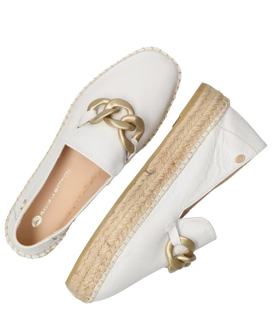 Fred De La Bretonière June Li Espadrille Leather White 4 Fred De La Bretonière June Li Espadrille Leather White – Image 4